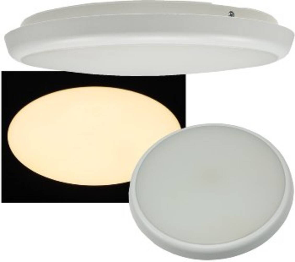 ChiliTec 22753 LED Deckenleuchte "SALAO 22 WW" IP54, 22W, 2200lm, 3000K, HF-Bewegungsm.