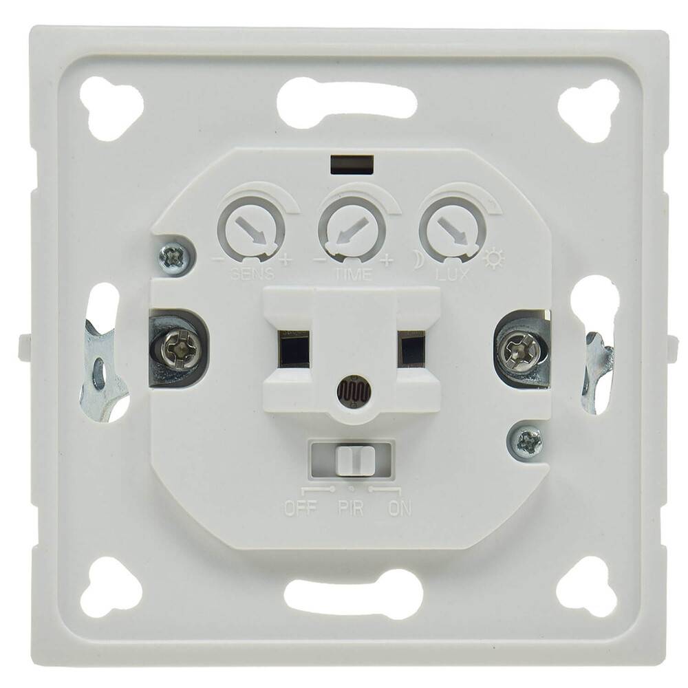 ChiliTec 22643 Unterputz PIR-Bewegungsmelder 180° LED geeignet, 2-Draht Technik, weiß