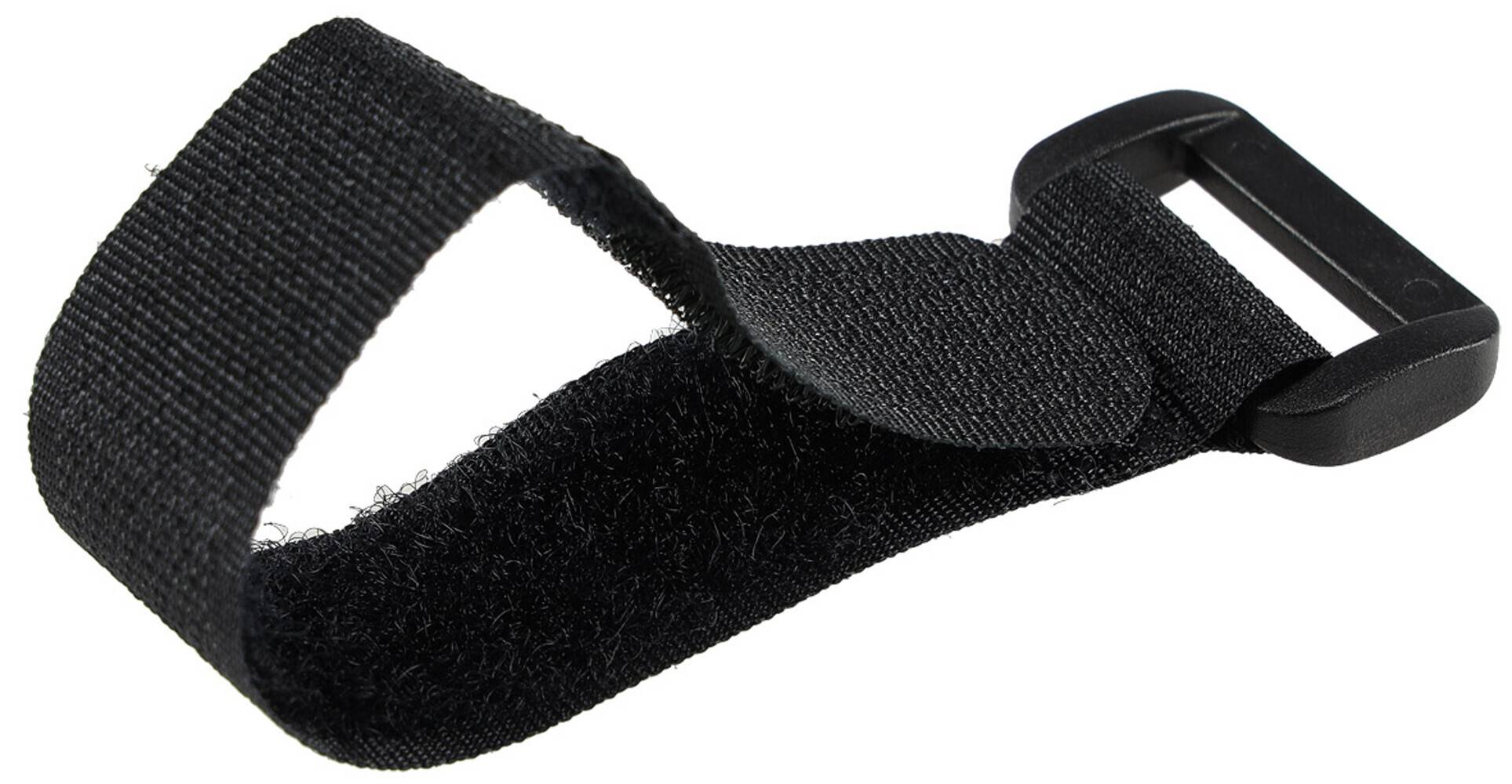 ChiliTec 22712 Klettband mit Öse, 5er Pack 15x2cm, schwarz