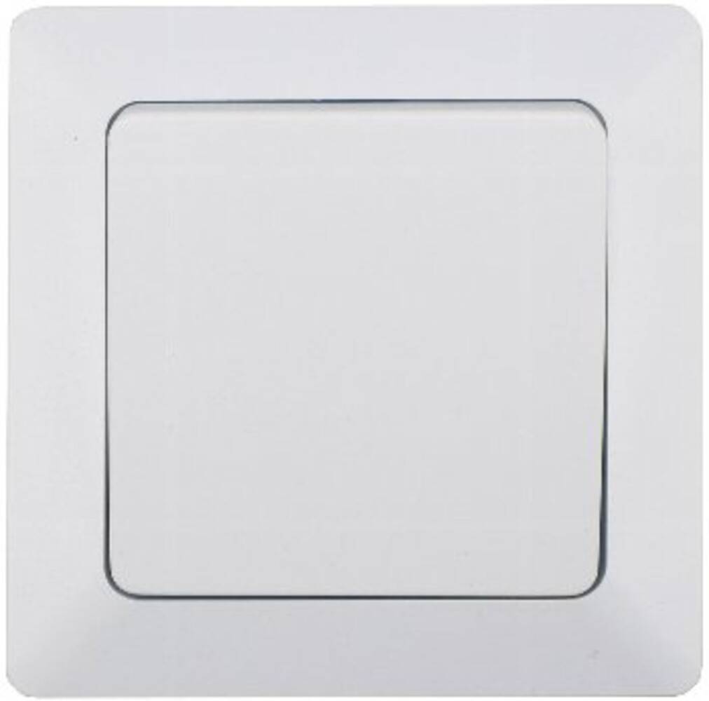 ChiliTec 22776 MILOS Kreuzschalter weiß matt 250V~/ 10A, inkl. Rahmen, UP