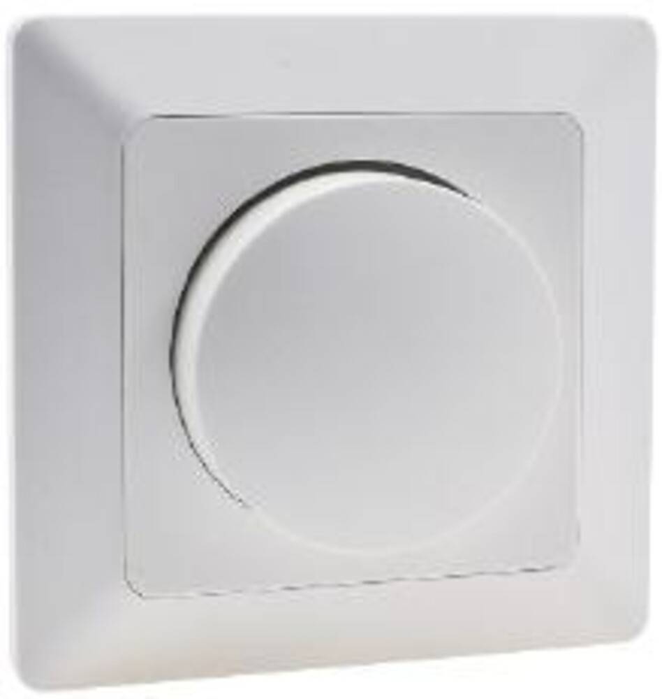 ChiliTec 22781 MILOS Dimmer für LED Lampen weiß matt 250V~/ 3-60W, inkl. Rahmen, UP