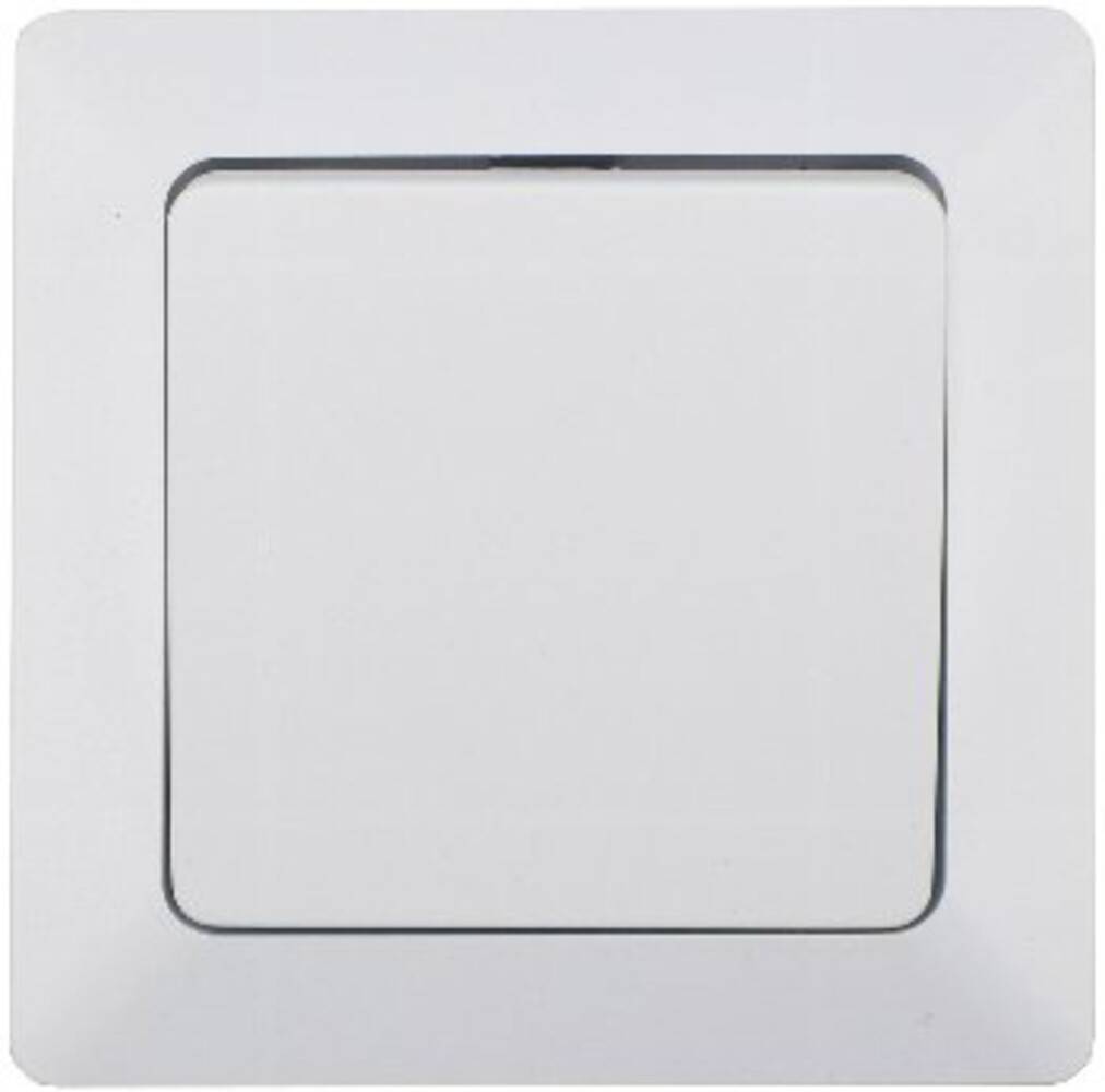 ChiliTec 22778 MILOS Taster, weiß matt 0-250V~/ 10A, inkl. Rahmen, UP