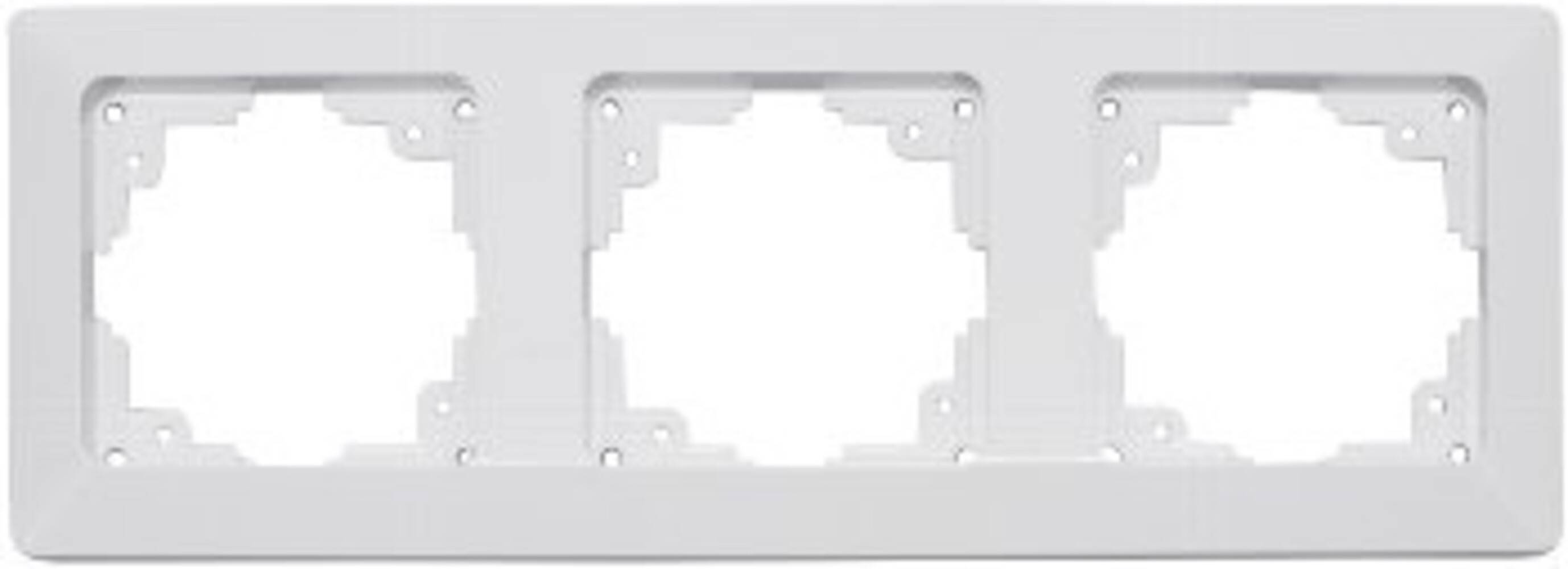 ChiliTec 22789 MILOS 3-fach Rahmen weiß matt