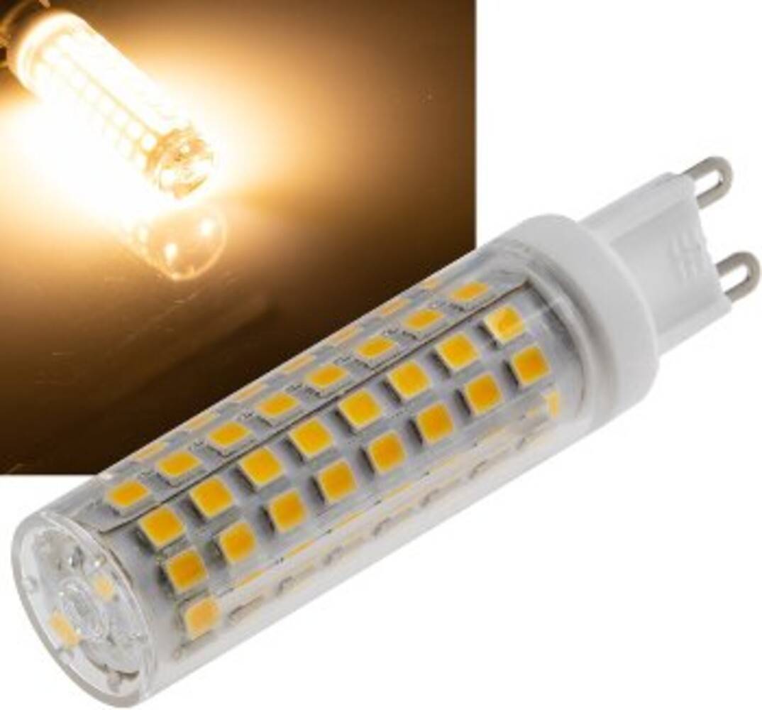 ChiliTec 22904 LED Stiftsockel G9, 10W, 1130lm 330°, 230V, 3000K, warmweiß
