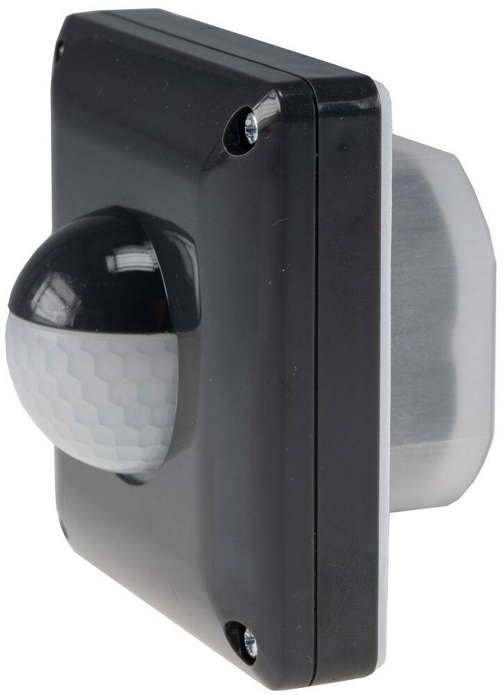 ChiliTec 23621 Unterputz PIR Bewegungsmelder 190° IP65 2 & 3 - Draht Technik, anthrazit