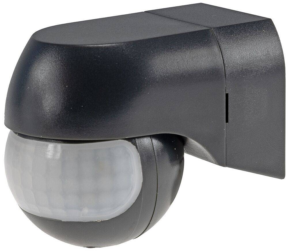 ChiliTec 23622 Aufputz Bewegungsmelder "CBM-Slim" 180° LED geeignet, IP44, 1-800W, anthrazit