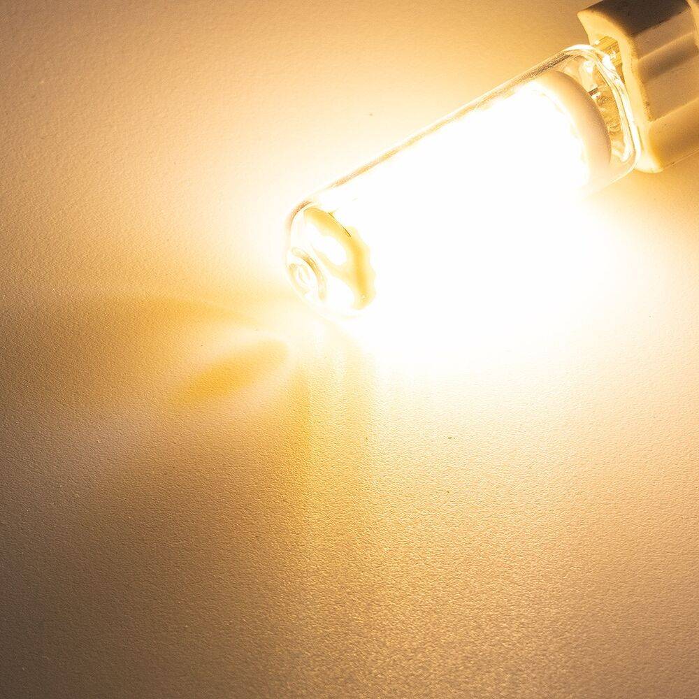 ChiliTec 23798 LED Stiftsockel G9, 4W, 480lm, dimmbar 330°, 230V, 3000k / warmweiß, Glas