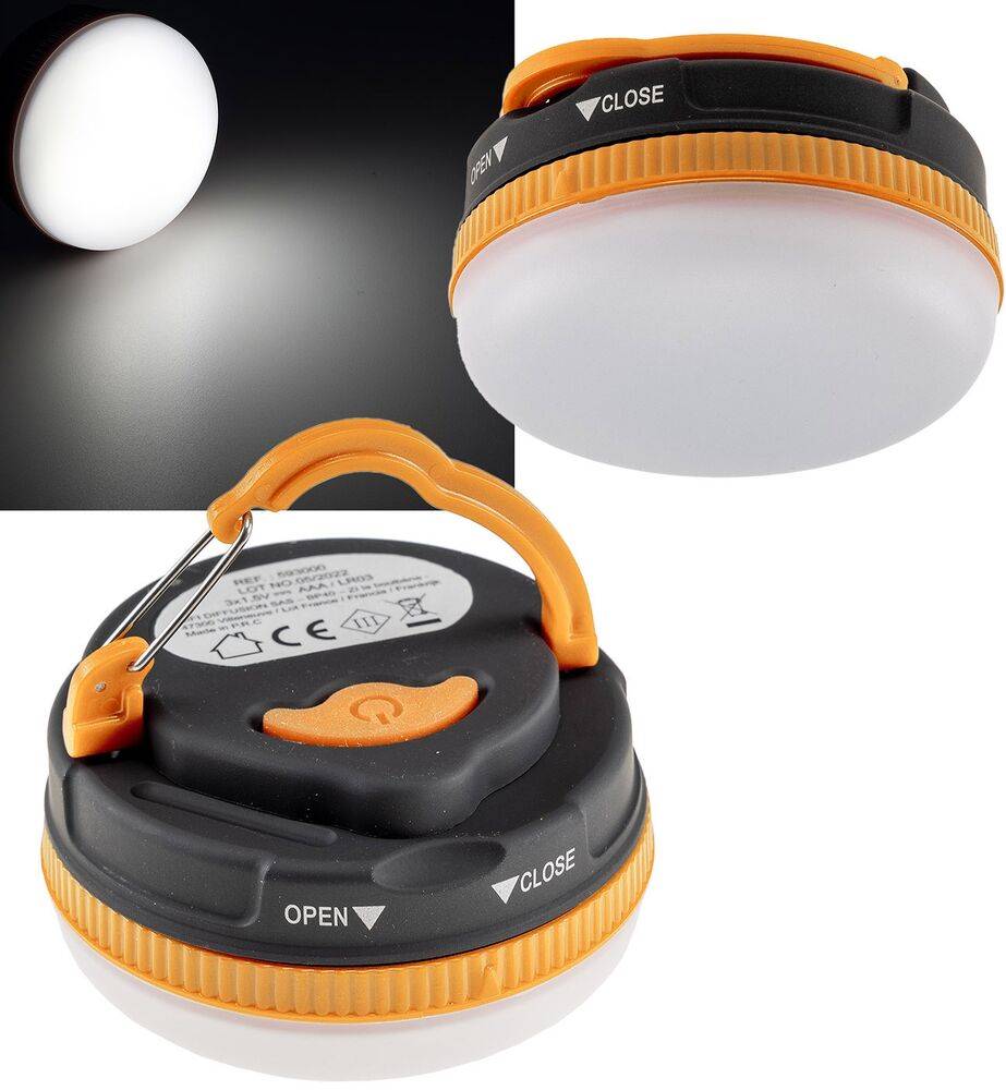 ChiliTec 23779 Mini Campingleuchte mit Batteriebetrieb ØxH 7x4cm, IP44