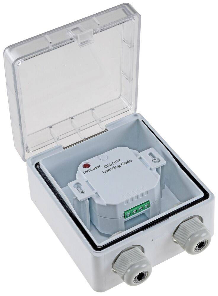 ChiliTec 23800 Aufputz Gehäuse mit Schutzklappe, IP54 110x105x57mm, 2 Kabelschlüsse