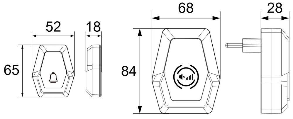 ChiliTec 23578 Stecker-Netzteil mit USB-C "CTN-PD65" In 100-240V~, Out 5,0V-9,0V-12,0V=, 65W
