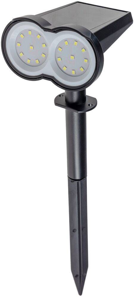 ChiliTec 23859 Gartenstrahler Solar mit Erdspieß, 80lm Dämmerungssensor, IP65