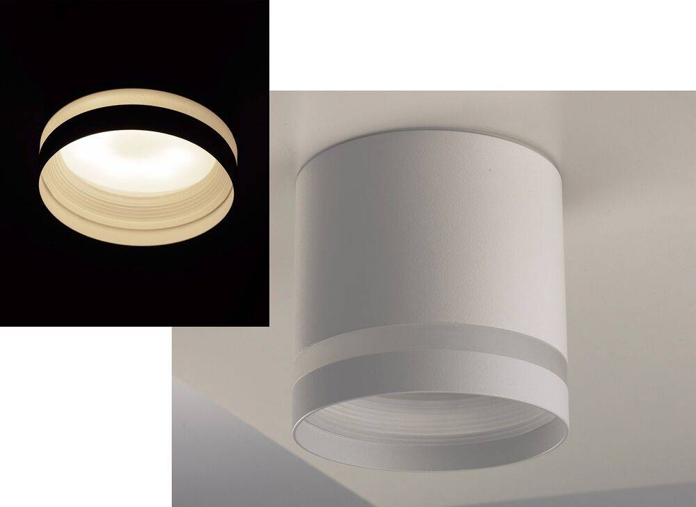 ChiliTec 23870 Aufbauleuchte "DS-53" für GX53 Leuchtmittel, Weiß matt