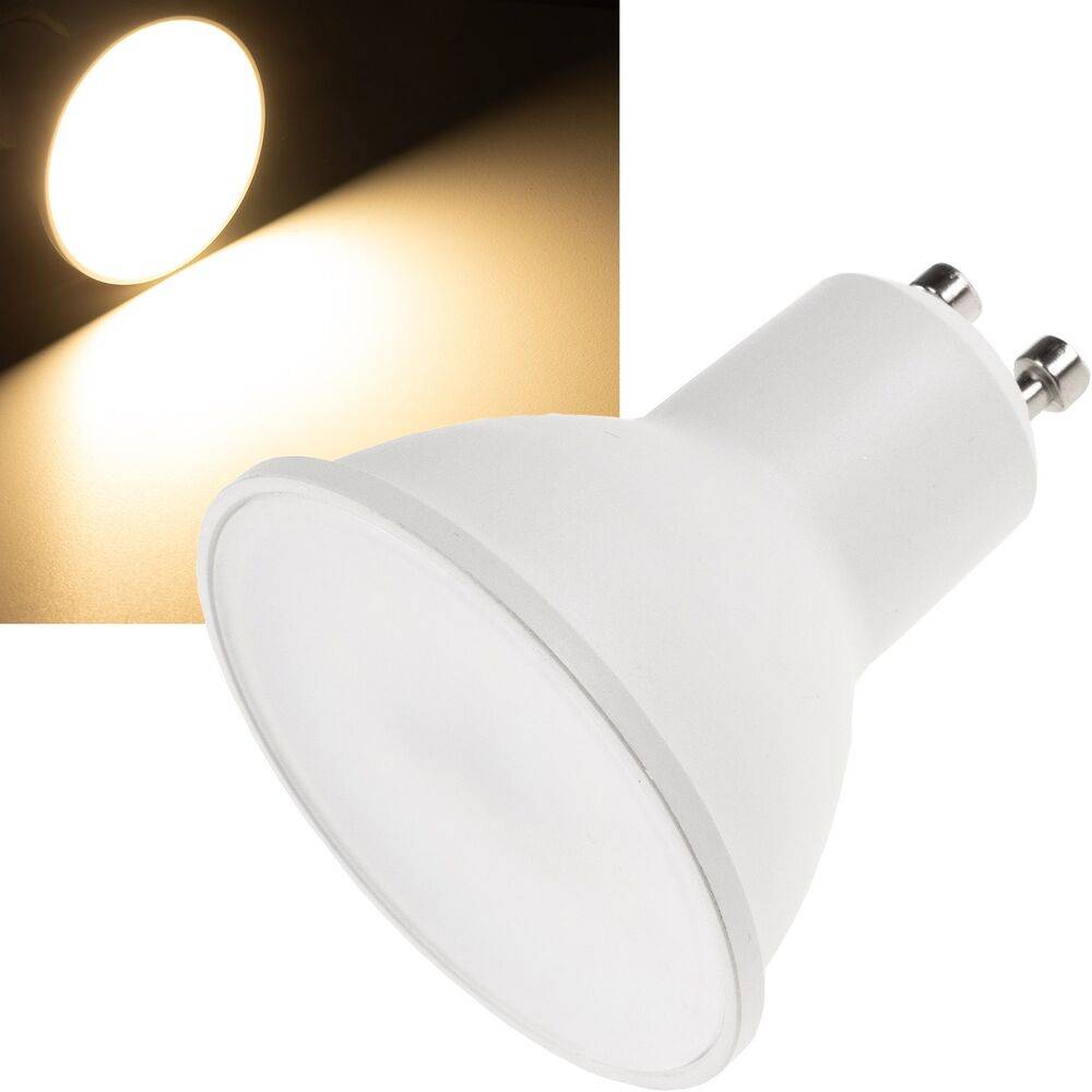 ChiliTec 23878 LED Strahler GU10 "W90" 3030k, 825lm, 230V-9W, 100°, warmweiß