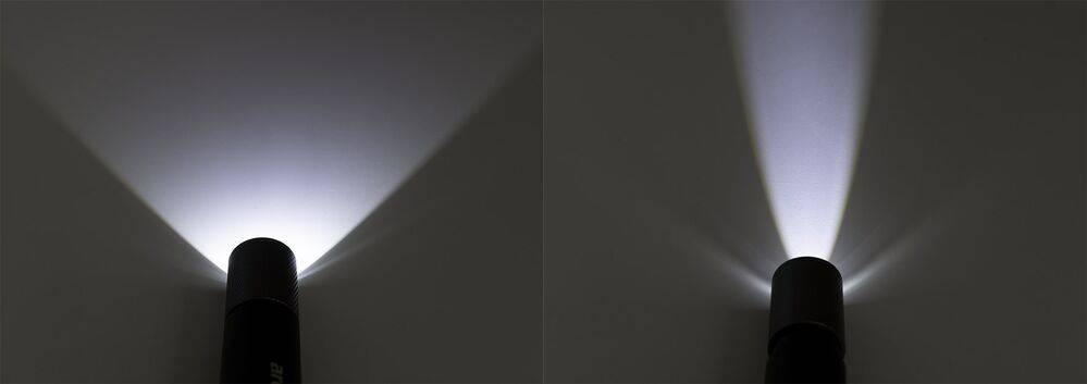 ChiliTec 23979 LED-Taschenlampe ARCAS mit Akku 3W 300lm, Zoom