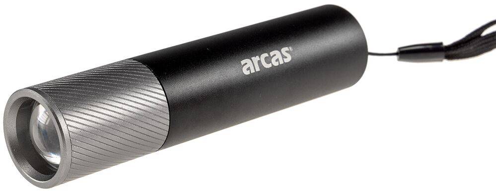 ChiliTec 23979 LED-Taschenlampe ARCAS mit Akku 3W 300lm, Zoom