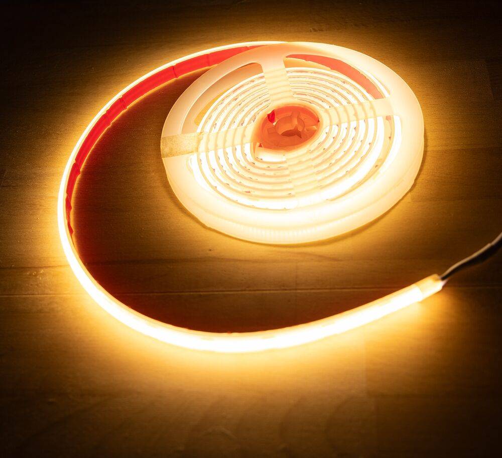 ChiliTec 23899 LED-Stripe "CLS-COB V2" 1m, warmweiß 12V, 10W, 908 Lumen