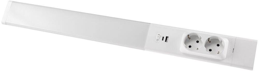 ChiliTec 23907 LED Unterbauleuchte "Arusha", weiß USB A+C PD, 60cm, Licht warmweiß