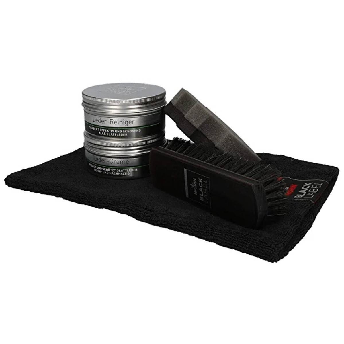 Nigrin Leder-Reinigung Set Leder-Reiniger Leder-Creme Pflege Auto-Sitze Sitz