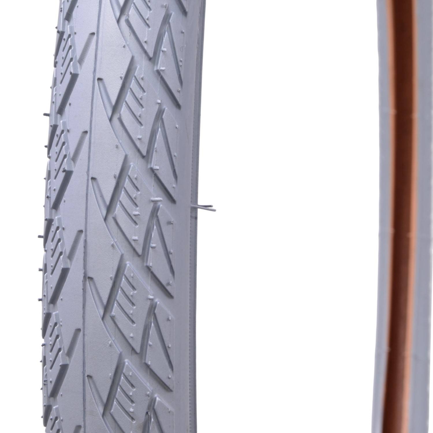 Fahrrad-Reifen Grau Retro Style 28" 40-635