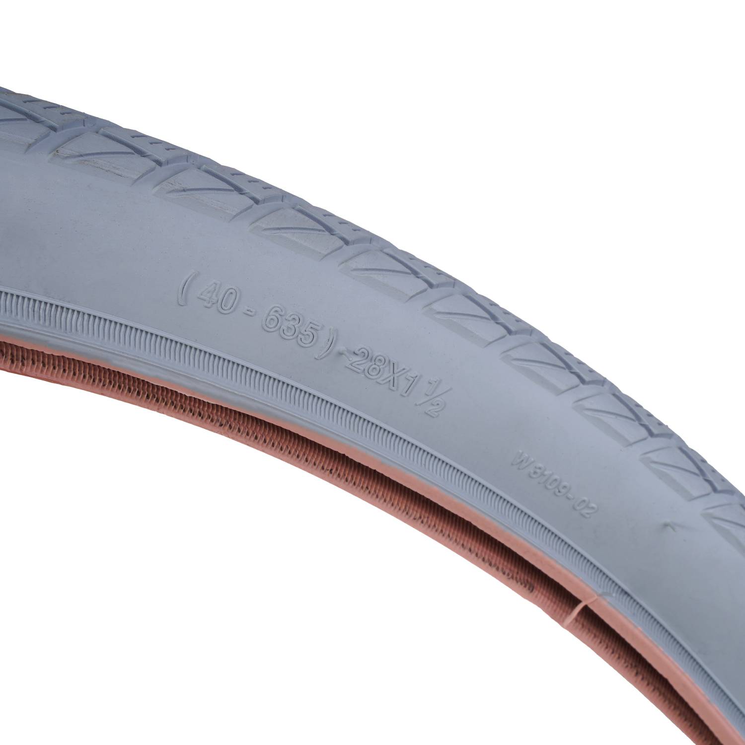 Fahrrad-Reifen Grau Retro Style 28" 40-635