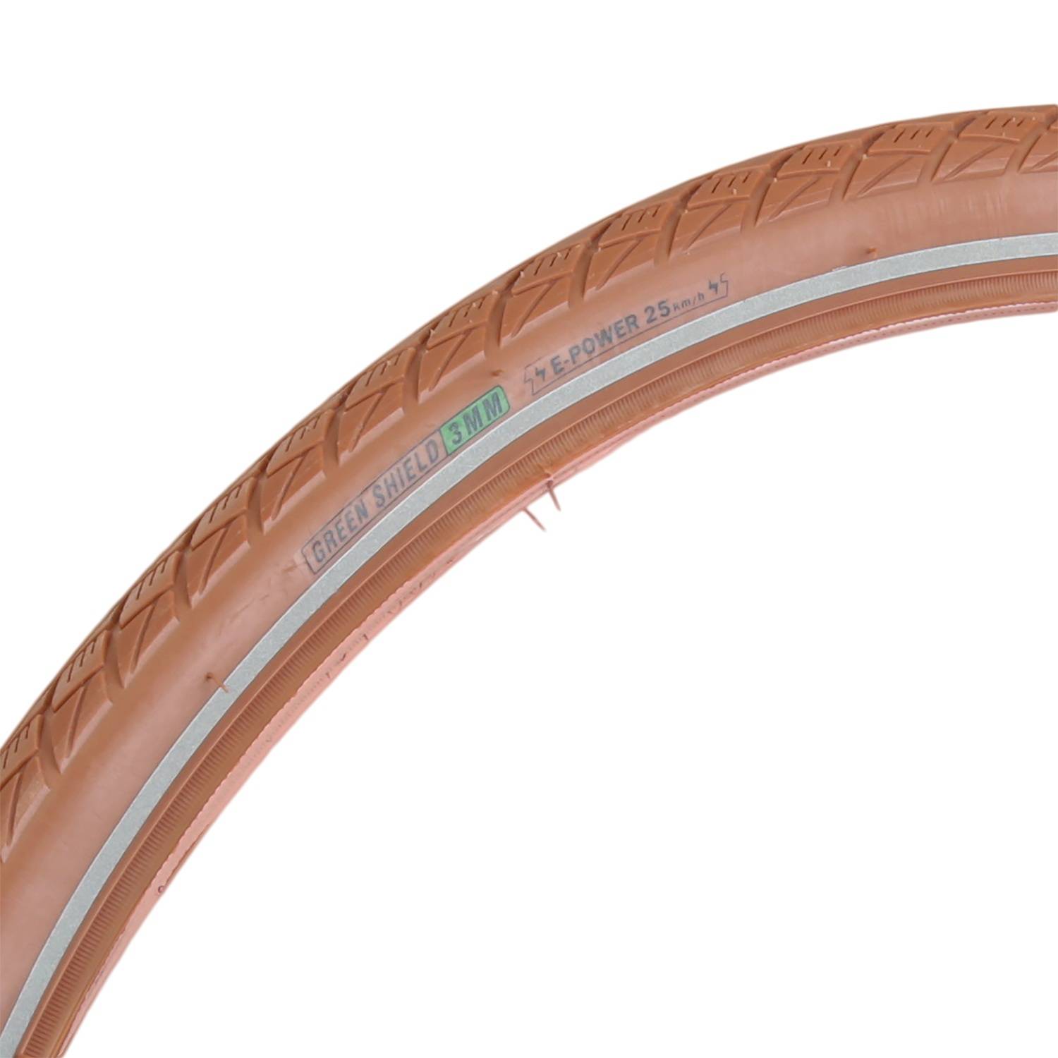 Fahrrad-Reifen Braun Retro Style 28" 47-622 Pannensicher