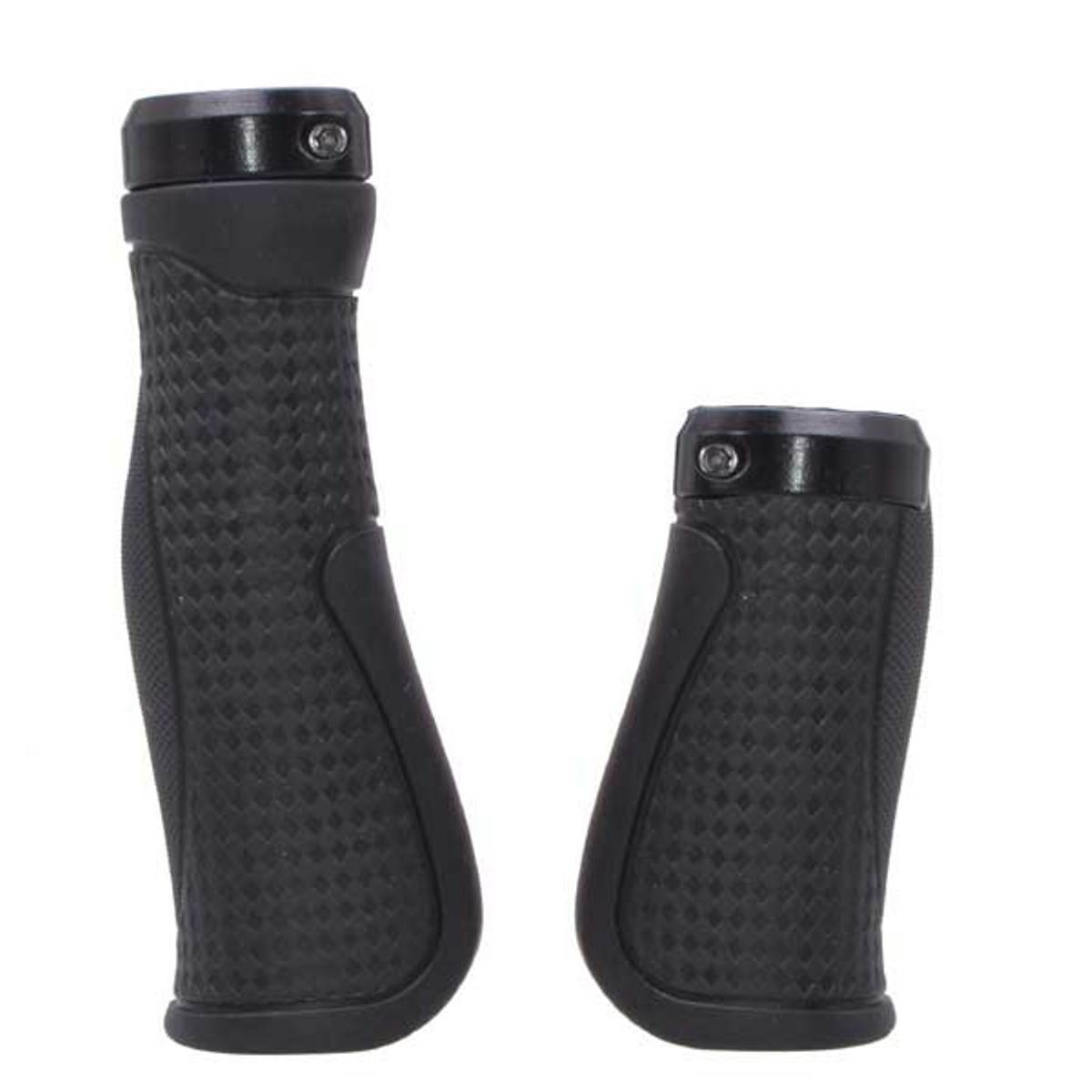 Set Fahrradgriffe Ergo-Grip Schwarz für Dreh-Griff-Schaltung