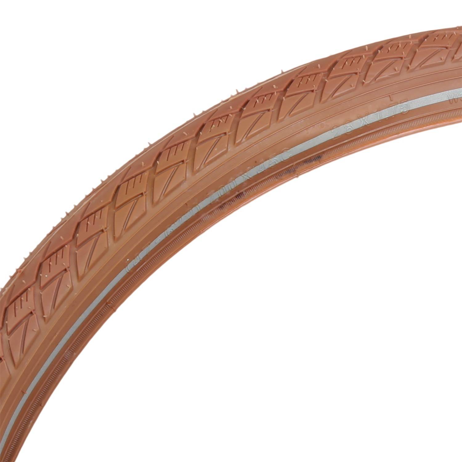 Fahrrad-Reifen Braun Retro Style 28" 47-622 Pannensicher