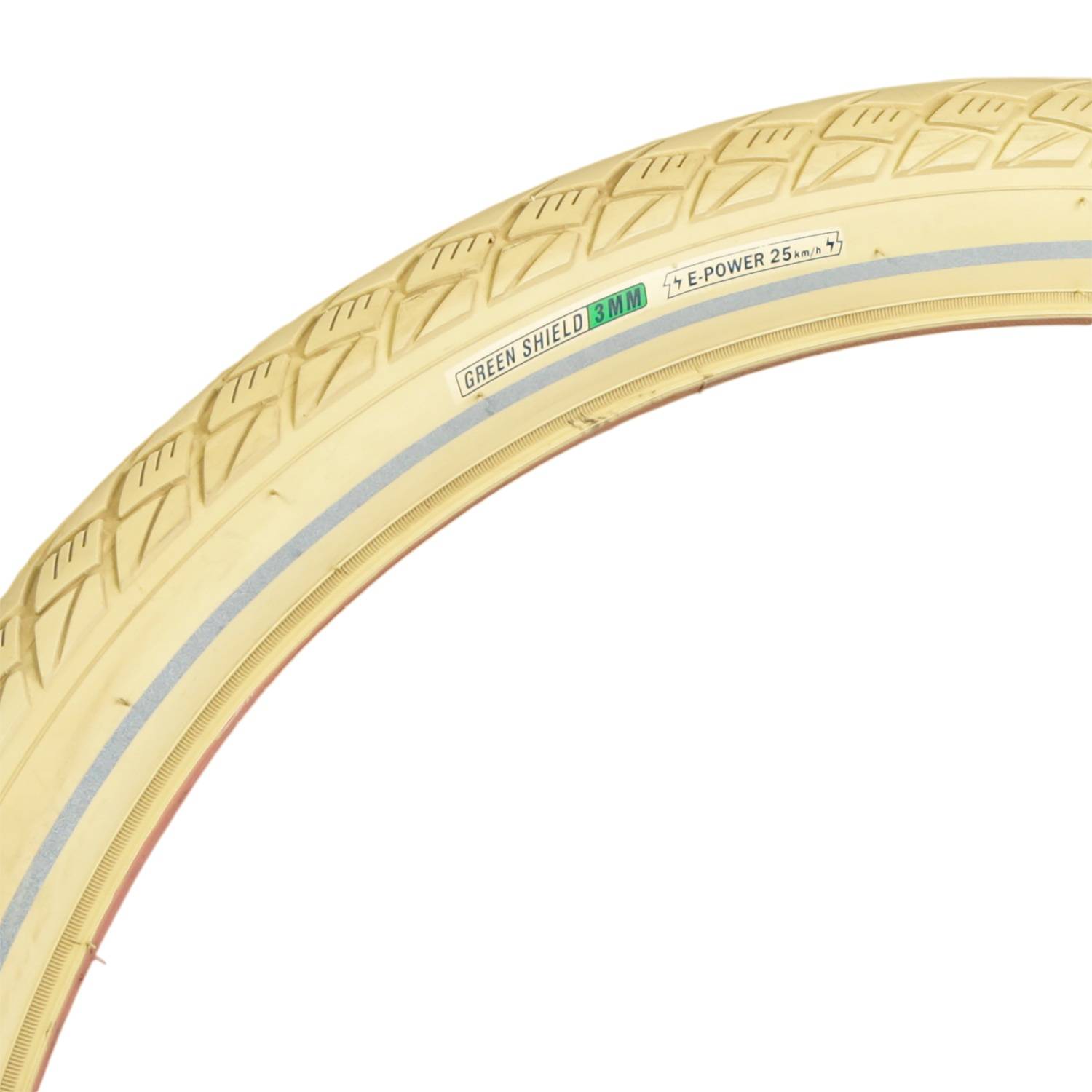 Fahrrad-Reifen Creme Retro Style 28" 50-622 Pannensicher