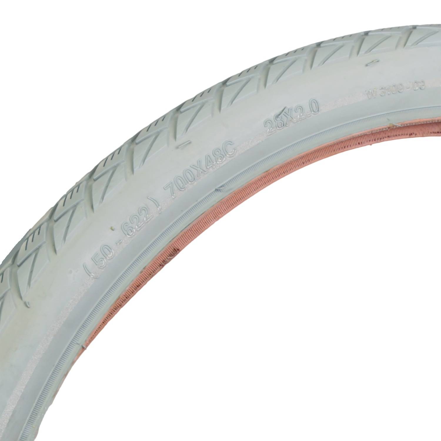 Fahrrad-Reifen Grau Retro Style 28" 50-622 Pannensicher