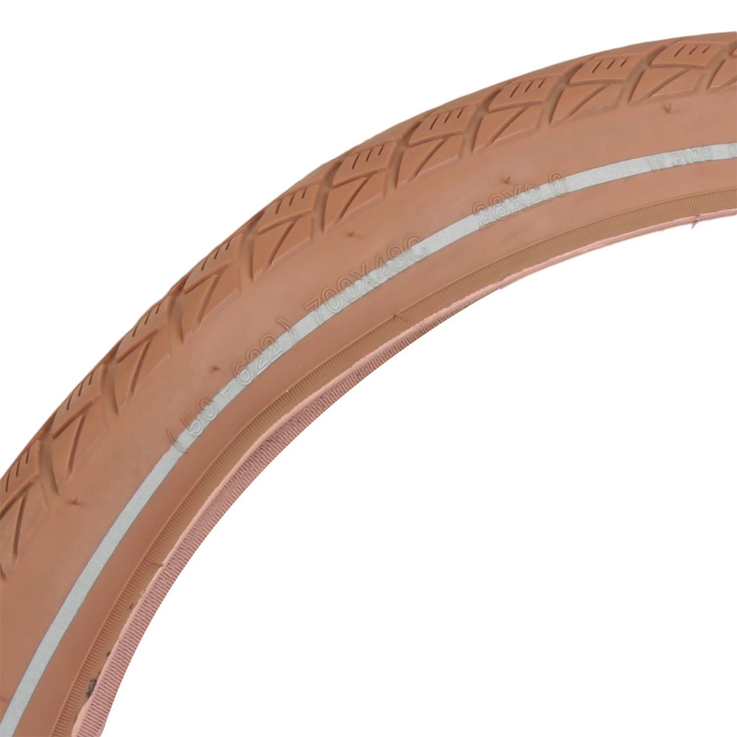 Fahrrad-Reifen Braun Retro Style 28" 50-622 Pannensicher