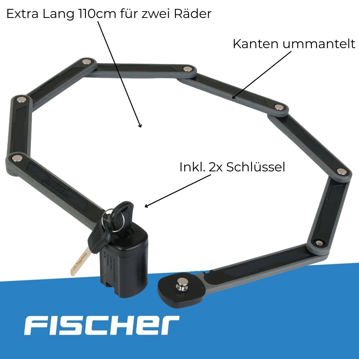 2x Faltschloss Soft-Touch Protec FKS110