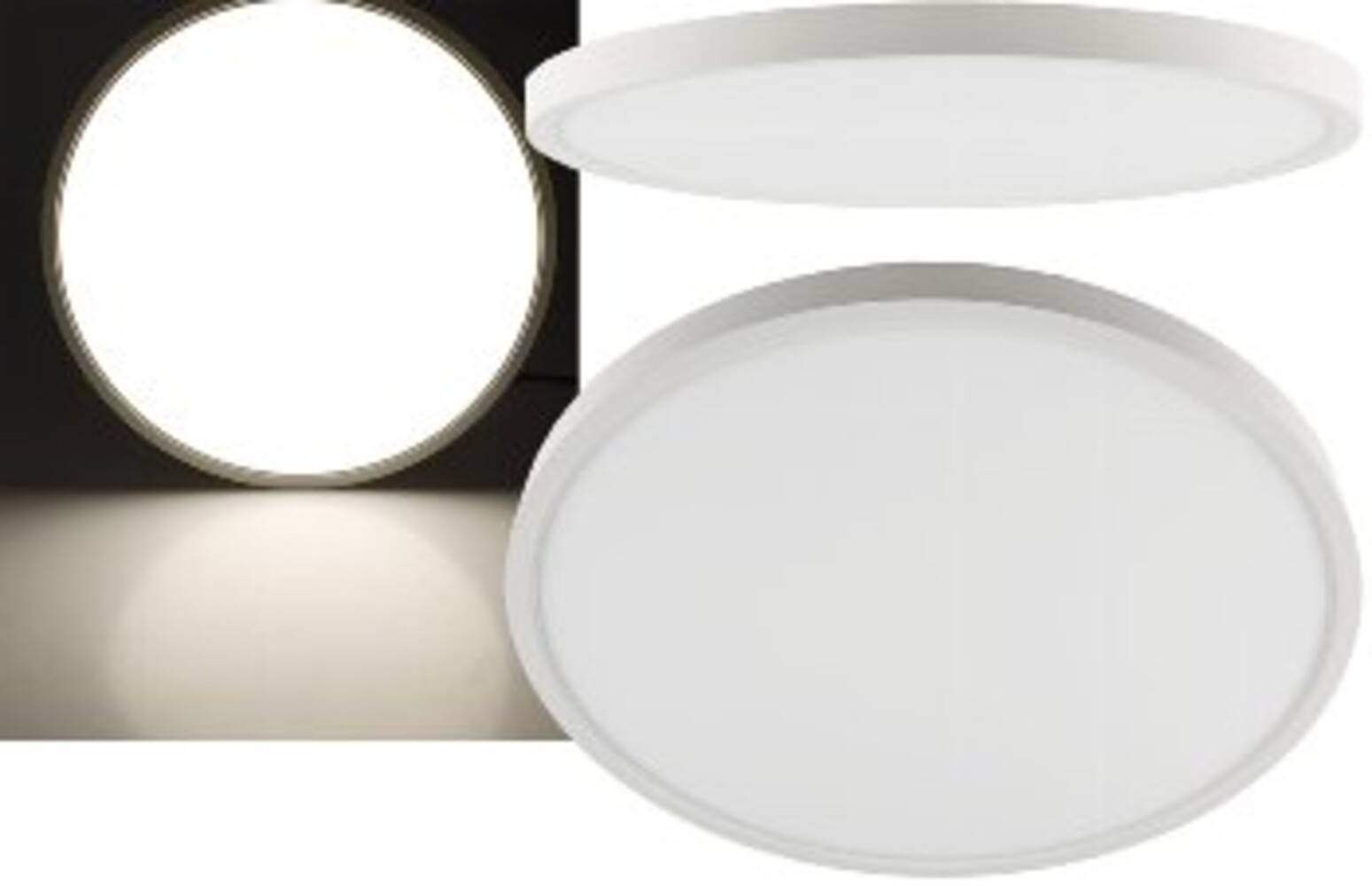 ChiliTec 23204 LED Deckenleuchte "Santano 36n" Ø 40cm, 36W, 3550lm, 4200K neutralweiß