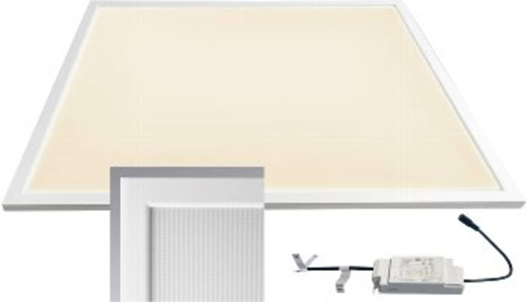 ChiliTec 23222 LED Licht-Panel "CTP-62 Office" warm 62x62cm, 3000K, 40W, 3750lm, UGR≤16