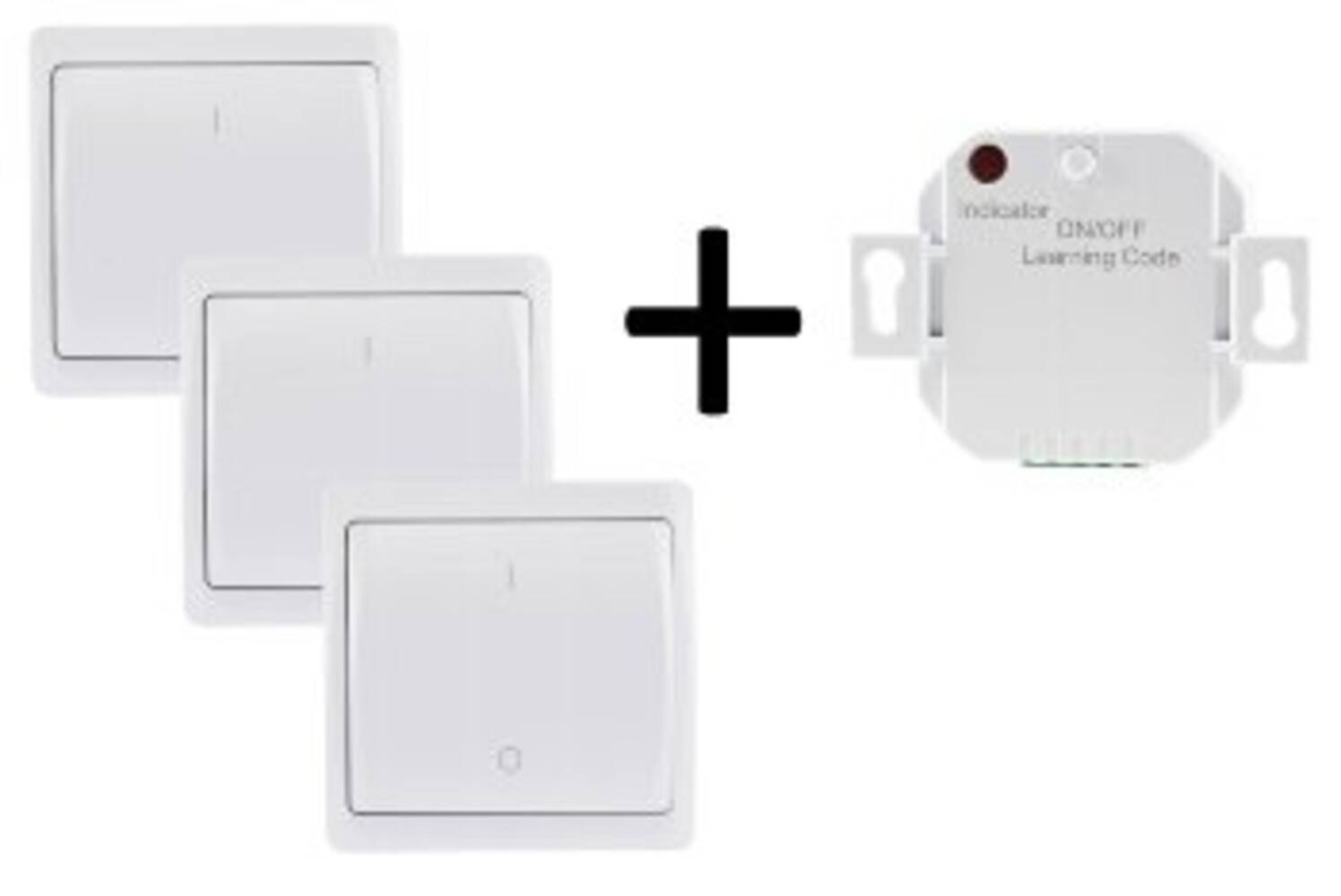 ChiliTec 23253 Funk Starter-Set No.5 "Pilota Casa" 3x Wandschalter + UP Empfänger