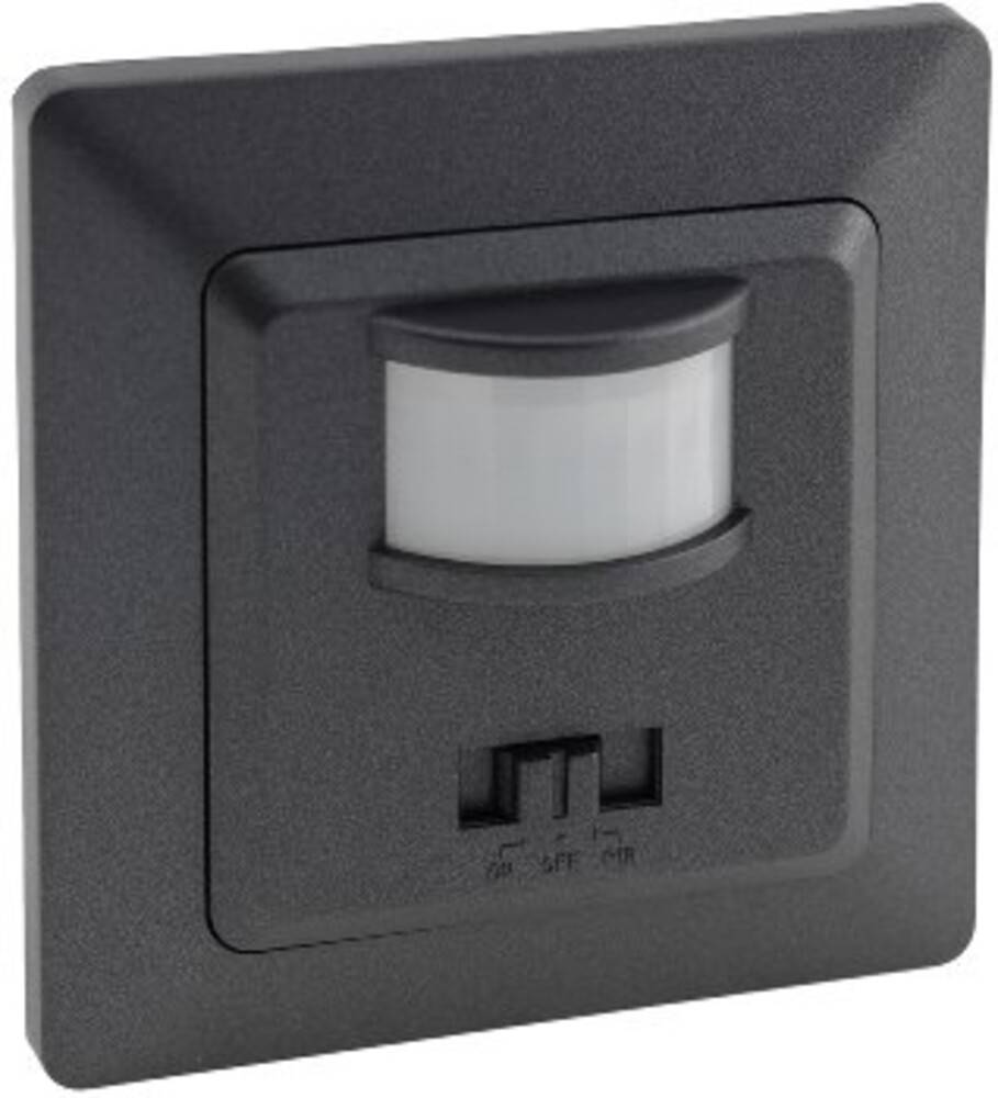 ChiliTec 23406 MILOS Bewegungsmelder 160°, anthrazit LED geeignet, 250V~, Unterputz, 2-Draht