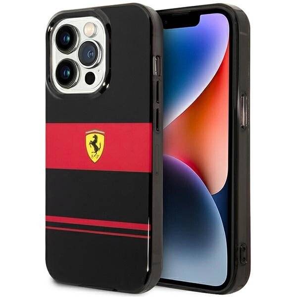 Ferrari FEHMP14LUCOK iPhone 14 Pro 6,1″ schwarz/schwarzes Hardcase IMD Combi Magsafe