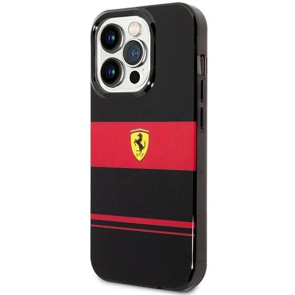 Ferrari FEHMP14LUCOK iPhone 14 Pro 6,1″ schwarz/schwarzes Hardcase IMD Combi Magsafe