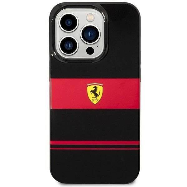 Ferrari FEHMP14LUCOK iPhone 14 Pro 6,1″ schwarz/schwarzes Hardcase IMD Combi Magsafe