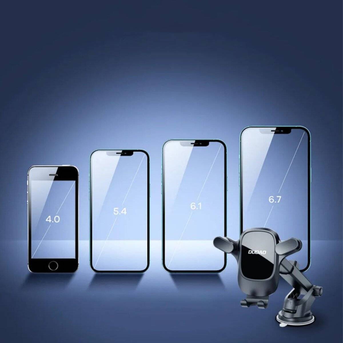 Dudao F5Pro Autotelefonhalter für Cockpit und Windschutzscheibe Schwarz