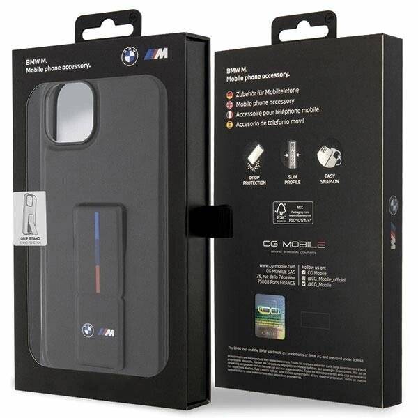 Hülle BMW BMHCP14M22GSLK iPhone 14 Plus 6,7″ schwarz/schwarz Hardcase Grip Hot Stamp