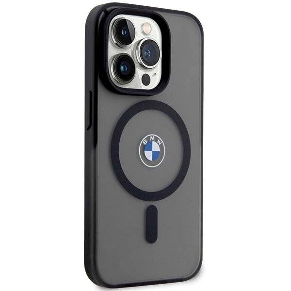 Hülle BMW BMHMP14LDSLK iPhone 14 Pro 6,1" schwarz/schwarz Hardcase Signature MagSafe