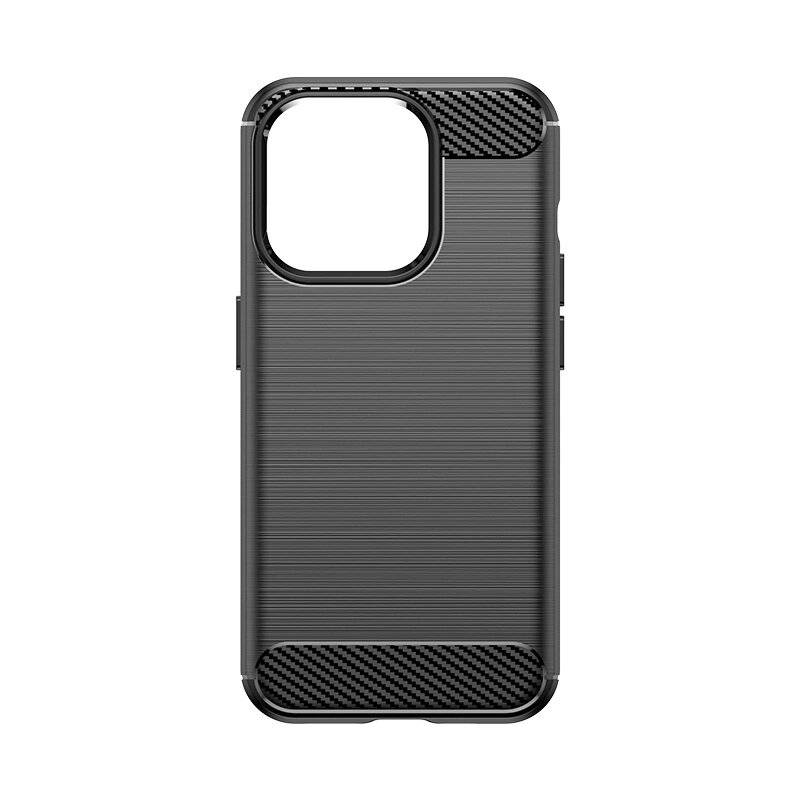 Flexible Carbon-Musterhülle iPhone 15 Pro Carbon Case – Schwarz