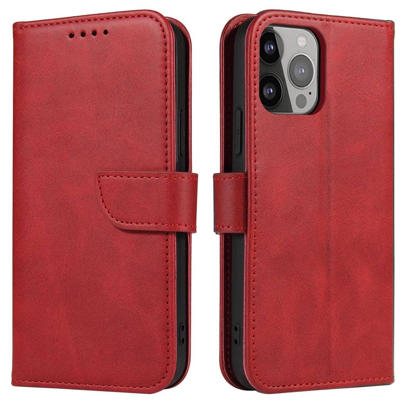Magnet Case Hülle Samsung Galaxy S23+ Flip Cover Wallet Stand rot