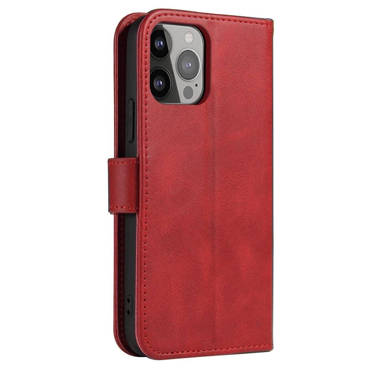 Magnet Case Hülle Samsung Galaxy S23+ Flip Cover Wallet Stand rot