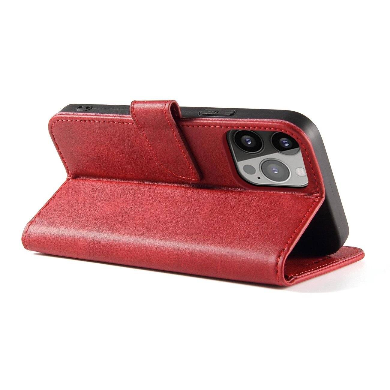 Magnet Case Hülle Samsung Galaxy S23+ Flip Cover Wallet Stand rot