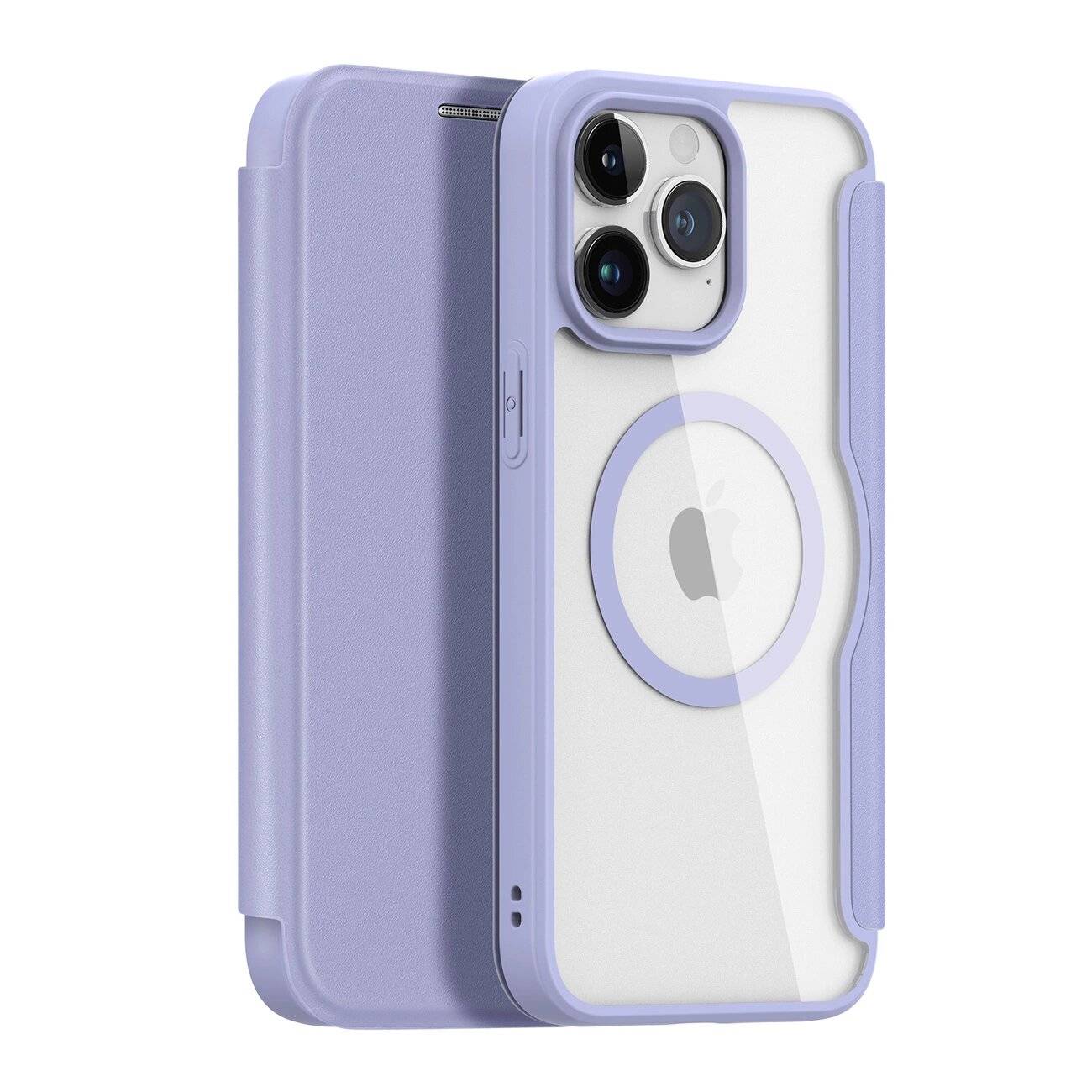 iPhone 15 Pro Max Magnetisches MagSafe Flip Case Dux Ducis Skin X – Lila