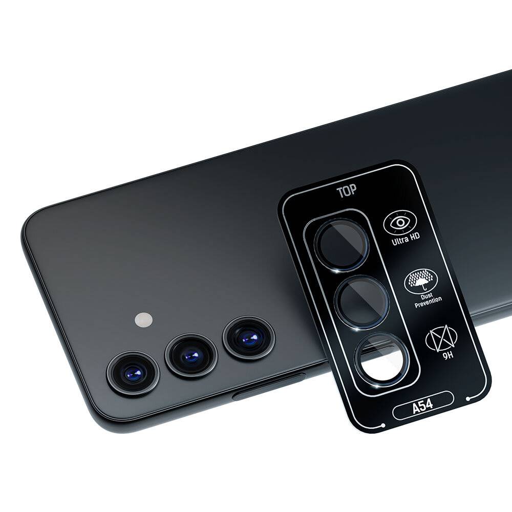 Smartphone-Kameralinsenabdeckung mit Symbolen für „Ultra HD