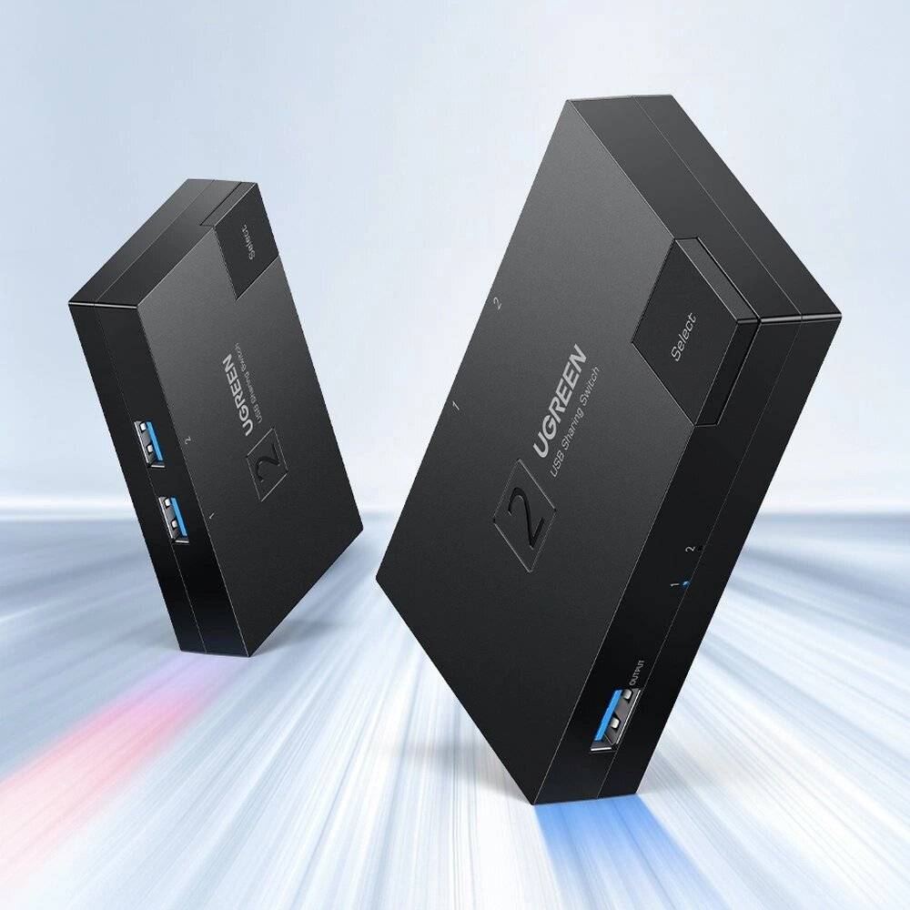 Schalter USB 3.0 bidirektionaler Ugreen CM618 - schwarz