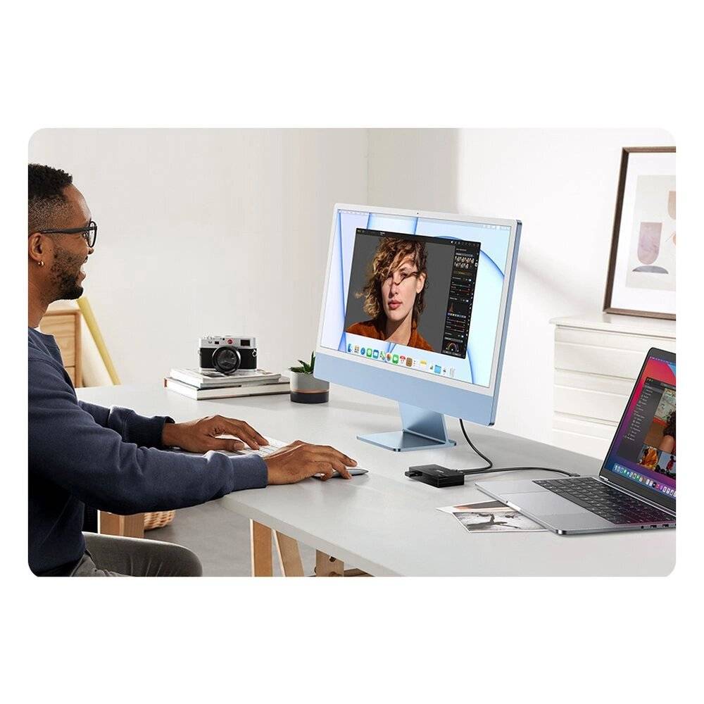 Schalter USB 3.0 bidirektionaler Ugreen CM618 - schwarz