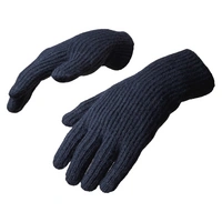 Geflochtene Telefonhandschuhe Aussparungen Finger – schwarz Geflochtene Telefonhandschuhe Aussparungen Finger – schwarz